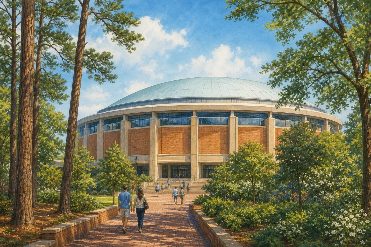 Dean E. Smith Center near UNC Chapel Hill