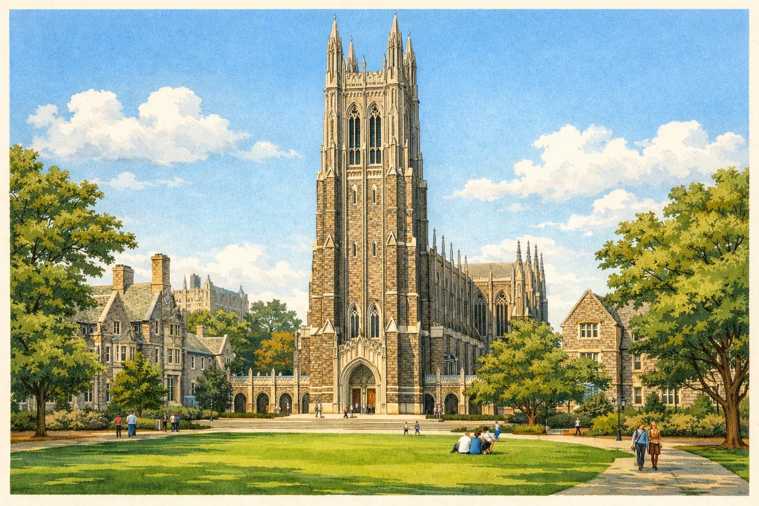Duke Chapel & West Campus near Duke University
