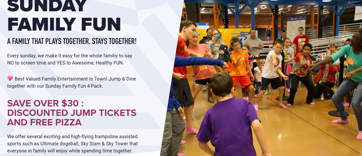 Sunday Family Fun at the Sky Zone Trampoline Park - Things to do Durham, NC