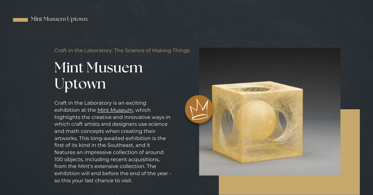 Craft in the Laboratory - mint musuem - things to do in charlotte nc